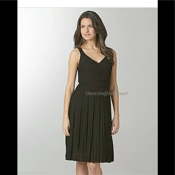 NWT Eileen Fisher Refined Viscose Pleated Dress - Picture 1 of 7